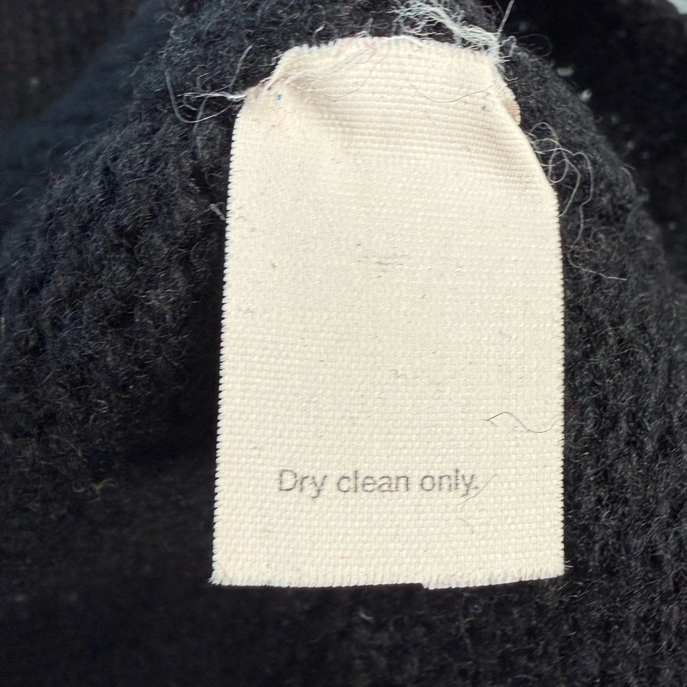 J.Crew Black 100% Wool Crewneck Sweater Women’s M Classic Minimal Knit - Picture 8 of 12